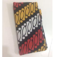 Henan Batik Cirebon - Kain Batik Cap Motif liris parang 29197 Merah kuning