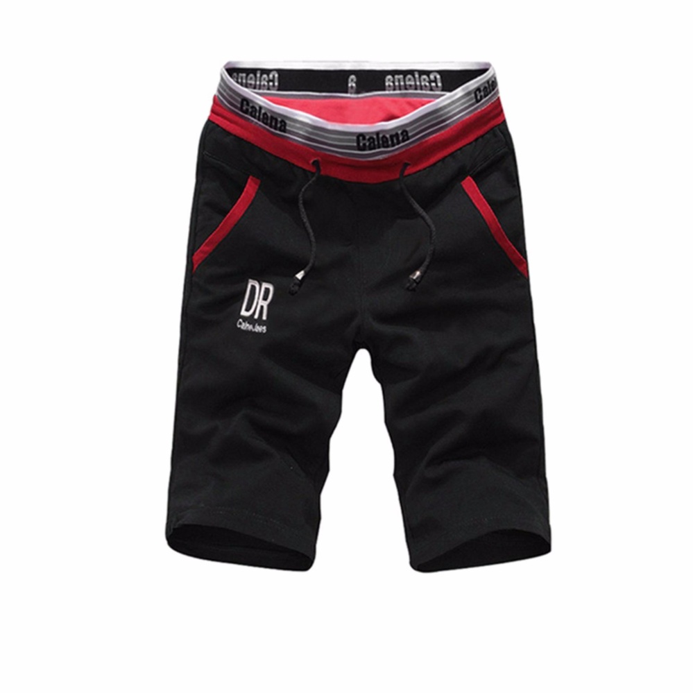 Hequ Summer Men Gym Sports Jogging Cotton Shorts Pants Trousers Casual Half Pants Black - intl