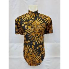 hersa shop/kemeja pendek batik sogan pria batik pria