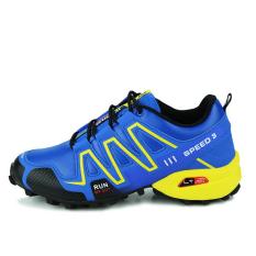Kenyamanan Tinggi Trail Menjalankan Sepatu untuk Pria SPEED 3 Sport Sepatu Cross Country Outdoor Sepatu Sneakers Menjalankan Hombre Jogging Sepatu (Biru) -Intl