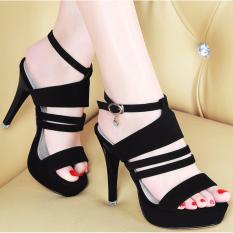 High Heels Aulia Hitam NS03