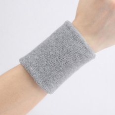 Katun Berkualitas Tinggi Kolam Lari, Bersepeda Wrist Band Keringat Band Gelang Kain Lapangan Basket-Intl