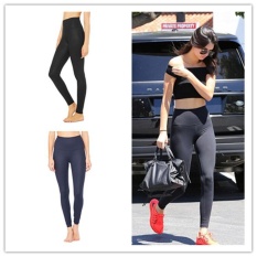Cepat-kering Berkualitas Tinggi Bahan Wanita Yoga Celana Gym Celana Running Tights Wanita Legging Olahraga Kebugaran (biru) -Intl