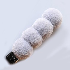 Tinggi Kualitas Sunwonder Baby Girls Cute Pom-Pom Pola Rambut Sisi Clip Hairpins Rambut Aksesoris (Hijau) -Intl