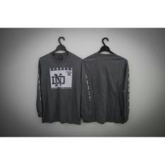 High5 Fashion Pria Kaos Lengan Panjang DND COMPANY 12 Abu-abu
