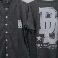 HIGH5 Fashion Pria Kaos Lengan Pendek DOUBLE DND abu-abu