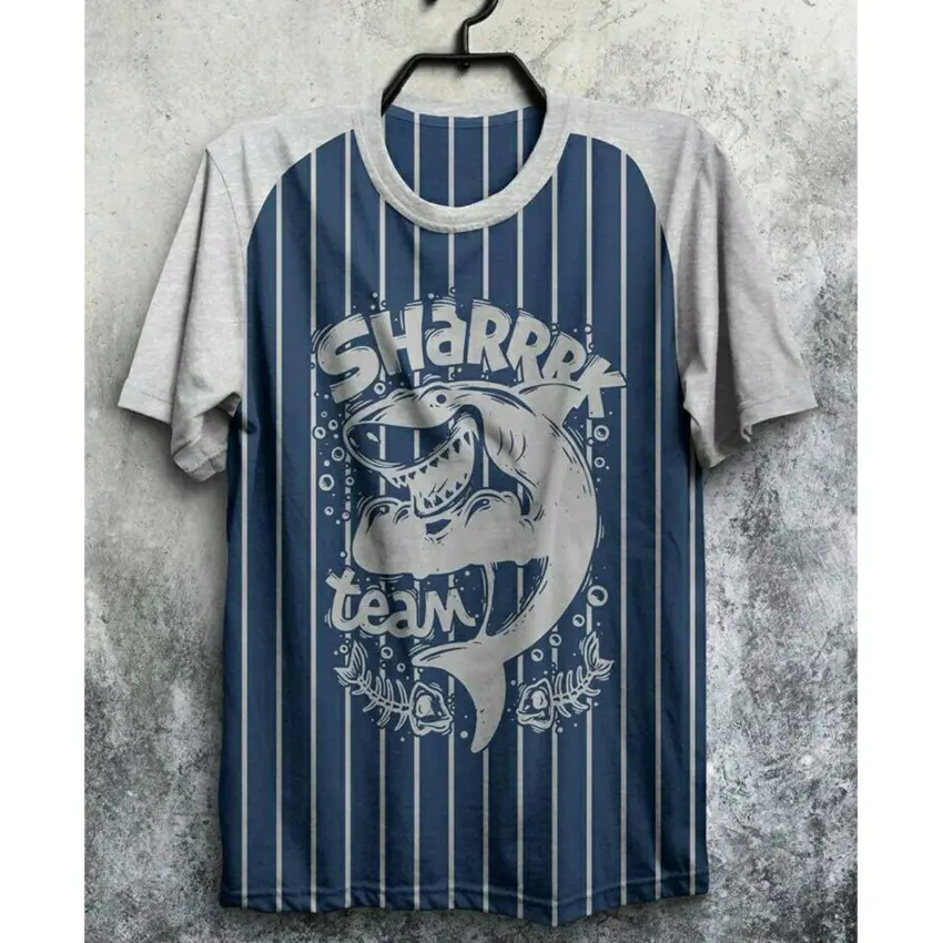 Harga high5 fashion pria kaos lengan pendek sharrrk team navy | CekHarga.PW