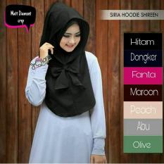 Hijab Bandung Kerudung Hijab Instant Siria Hoodie Shireen - Black