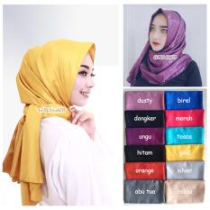 Hijab Cantik / Jilbab Pashmina Velvet Emboss - Grosir Seri 3 Buah - Multicolor