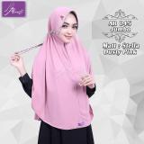 Harga Hijab Instan Arrafi Talita Jumbo B Warna Dusty Pink Ar45J Jilbab Kerudung Syari Jumbo Bergo