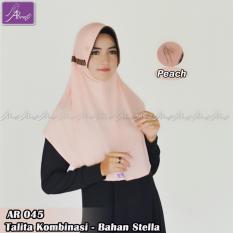 Hijab Instant Arrafi Talita Kombinasi (warna Peach) AR45A - hijab jilbab instan khimar kerudung bergo arrafi cadar best seller fashion baju muslim wanita dress atasan kemeja blouse muslimah casual formal daily jumpsuit