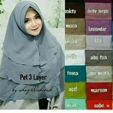 Hijab Instan / Jilbab Instan Pita Pet 3 Layers