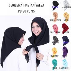 Hijab Instan Kerudung Jilbab Instan - Paris Instan - Jilbab Segiempat Salsa Instan