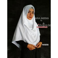 Hijab instant Aina Syar'i Bubble crepe pemium Hijab Myeishavrede Putih