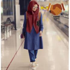 Hijab Instant Hoodie Rina Nose - Maroon