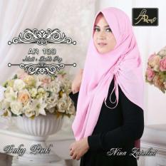 Hijab Jilbab kerudung pashmina instant pastan AR RAFI 139 Baby Pink