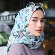 Hijab - Kerudung Segi Empat - Cotton Japan - Paris Blue / Jilbab