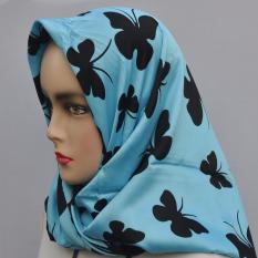 Hijab - Kerudung Segi Empat - Cotton Japan - Zaskia Black / Jilbab