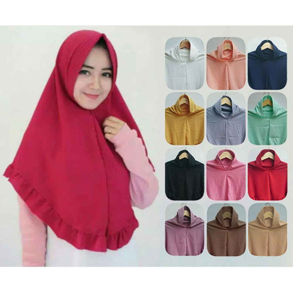 Hijab Khimar Rempel Pet