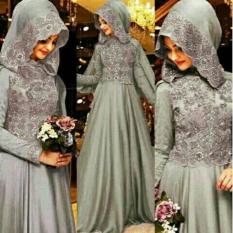 Hijab Maxi Glamour Gliter Gray