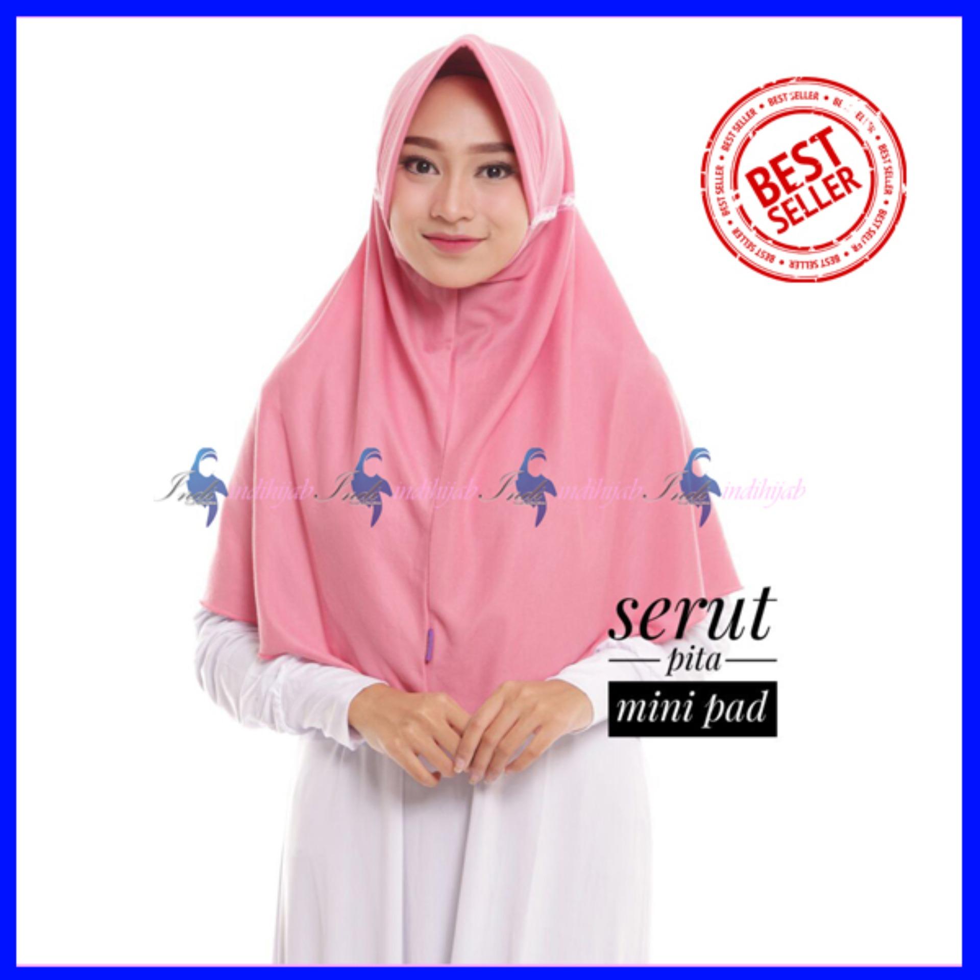 Hijab Motif Grosir Jilbab kerudung Syari Najwa Serut Polos