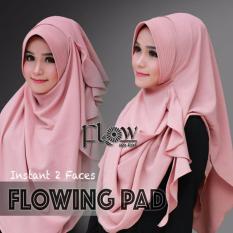 Hijab Pashmina Instan Flowing Pad-Dusty Pink