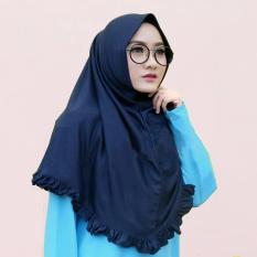 Hijab Rempel Lipit - Kerudung Jilbab Instan Rempel Polos