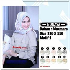Hijab Segi Empat Nunaya 1 ORIGINAL BY AZZURA SCARF Jilbab kerudung Motif