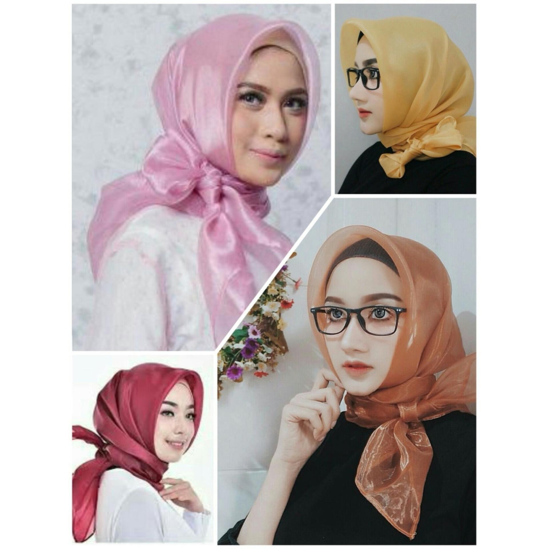 Hijab Segiempat Organdi Organza  Square Organdi