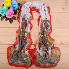 Jilbab SLIK Syal Wanita Fashion dan 50*160 Cmful Joker Pure 50*160 Cm Chiffon Tabir Surya Baru Scarf Handuk Pantai Gradien Grosir FZ032-Intl