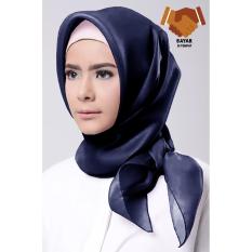 Hijab Square / Hijab Kerudung Syar'i Organza - Navy