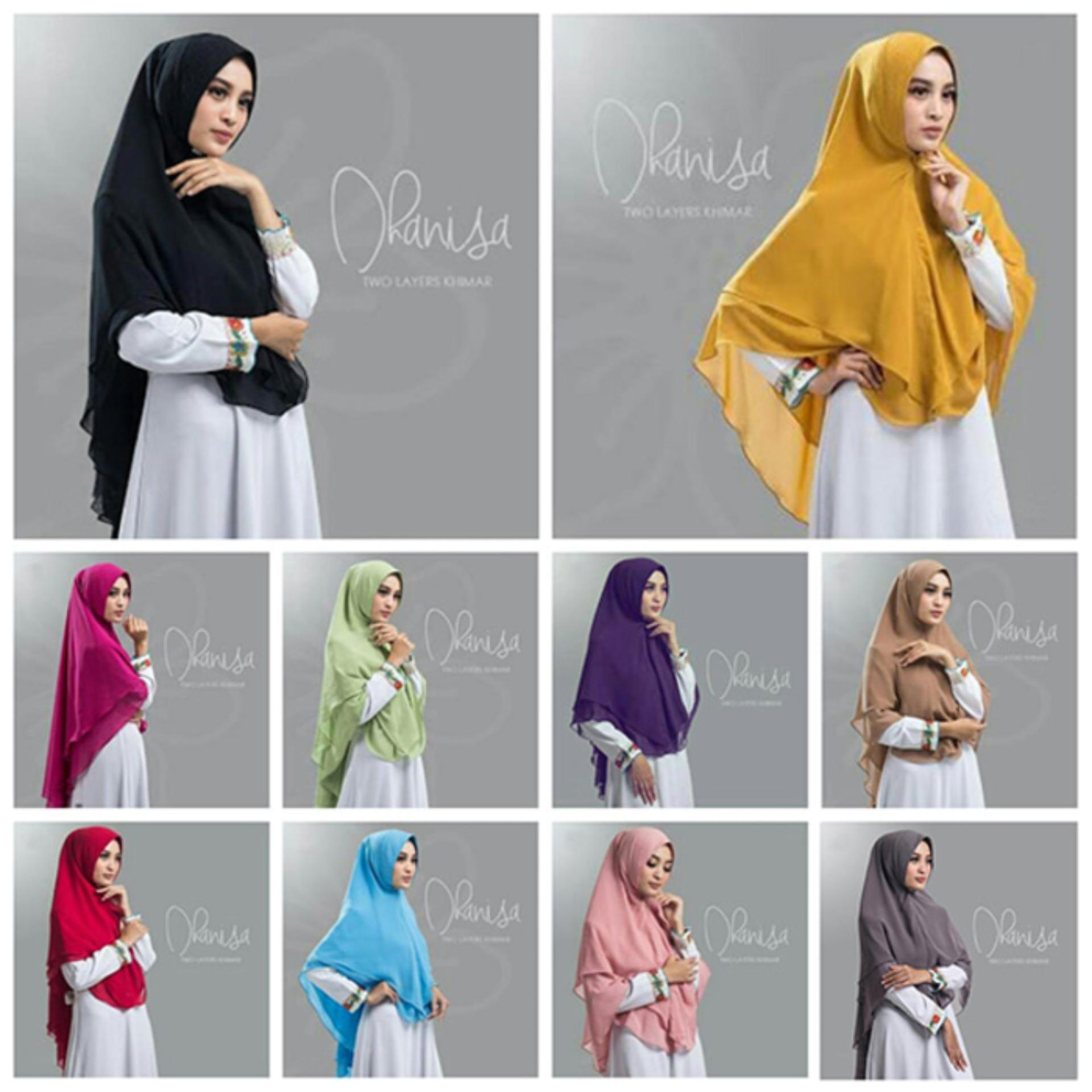 Hijab Two Layers Khimar Dhanisa