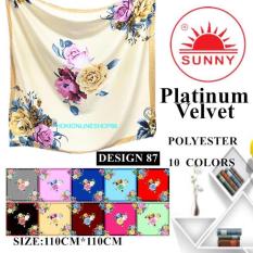 Hijab Umama Scarf Terbaru / Kerudung Velvet Motif Bunga