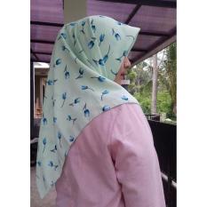 Hijab Wolfis Segiempat Motif | Jilbab Simple | Kerudung Modern