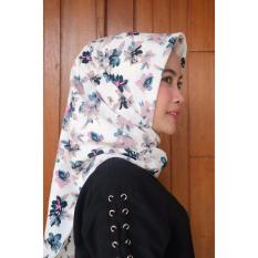 Hijab Wolfis Segiempat Motif | Jilbab Simple | Kerudung Modern
