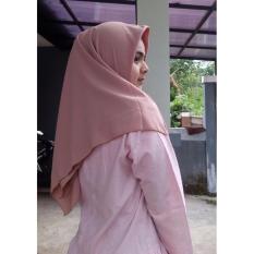 Hijab Wolfis Segiempat Polos | Jilbab Simple | Kerudung Modern