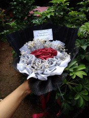HIJABBASIC Buket Hijab Bouquet Hijab - Wisuda Wedding Hantaran Graduation Hadiah Ultah Kado Souvenir