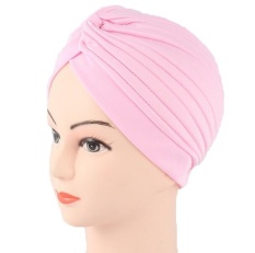 Jilbab Fashion Headwear Wanita Sorban Muslim Headwrap Headband Yoga Hat Cap Headbands Black Red Ungu Kuning Blue Gold Silver- INTL