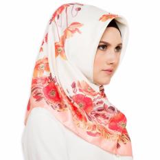 Hijabstore - Angel Lelga Original Scarf AL 125 - White Motif Flower