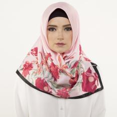 Hijabstore - Moshaict By Itang Yunasz AL 129 - Soft Pink Red Floral