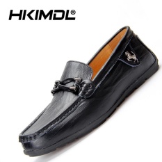 HKIMDL New Leather Casual Driving Slip-Ons & Loafers Men Shoes Suede Carrefour Shoes Black - intl