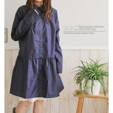 HKS Jepang Gaya Baru Fashion Doll Shirt Blue Bottom Super Cute Fashionwomen Jas Hujan/Poncho Quick-Drying Thin (little Blue 1006) -Intl
