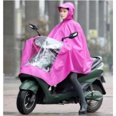 HKS Payung Gaya Baru Ukuran Besar Jas Hujan Angin Hujan Singlefashion Poncho N120 Bike Mobil Listrik (N120 Rose) -Intl