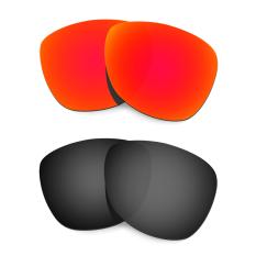 Hkuco Mens Replacement Lenses For Oakley Frogskins Sunglasses Red/Black Polarized