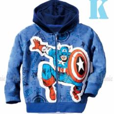 hm 26k pakaian anak laki laki / jaket kaos hoodie captain america