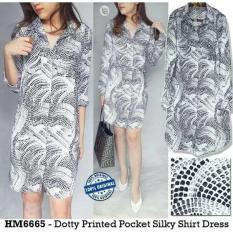 Hnm Hm H&M - Satin Pocket Shirt Dress / Tunic - 4Pnwk7