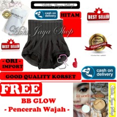 HOKI COD - Munafie Slim Pant Celana Korset - All Size - Hitam + Gratis BB Glow Crystal Cream - BB Glow Whitening Crystal Cream Original Premium