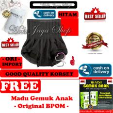 HOKI COD - Munafie Slim Pant Celana Korset - All Size - Hitam + Gratis Madu Gemuk Badan Anak Madu Anak Original Herbal Kualitas Premium - 175gr - Original Herbal - 1 Pcs