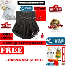 HOKI COD - Munafie Slim Pant Celana Korset - All Size - Hitam + Gratis Obeng Set Multifungsi 31 in 1 JK-6038 - Precision Screwdriver Professional Repair Tool Kit - 1 Pcs