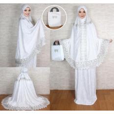 HoneyClothing Mukena Wanita Camila - Putih // Mukena Wanita // Mukena Trendy // Mukena Murah